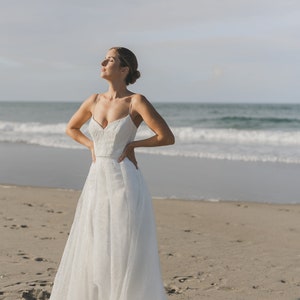 the worst bridesmaid dresses Mismatched Ivory Cream Simple Slit Column Long Bridesmaid Dresses ,CB0256