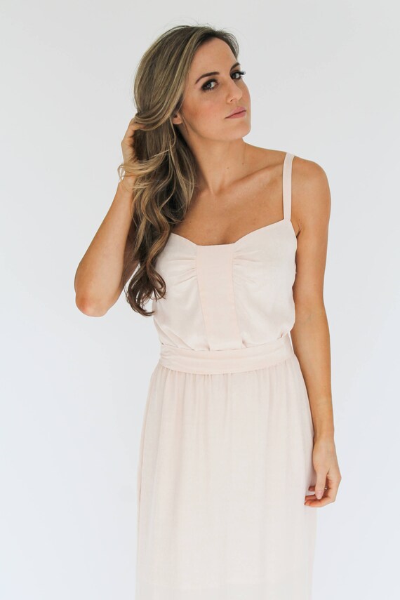 white midi cami dress