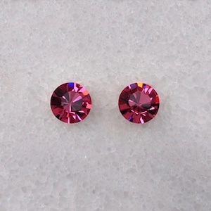 Swarovski Element Stud Earrings  7mm (Several Colors)