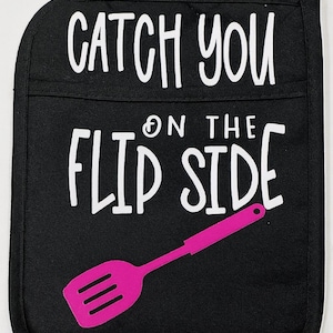 Cotton Pot Holder with Pocket: Funny Kitchen Decor (9” x 7”)