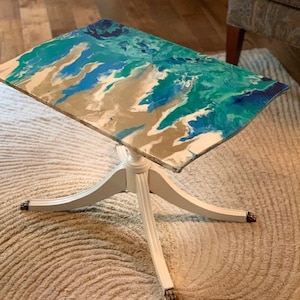 SOLD - Ocean Themed Table - Pickup Only