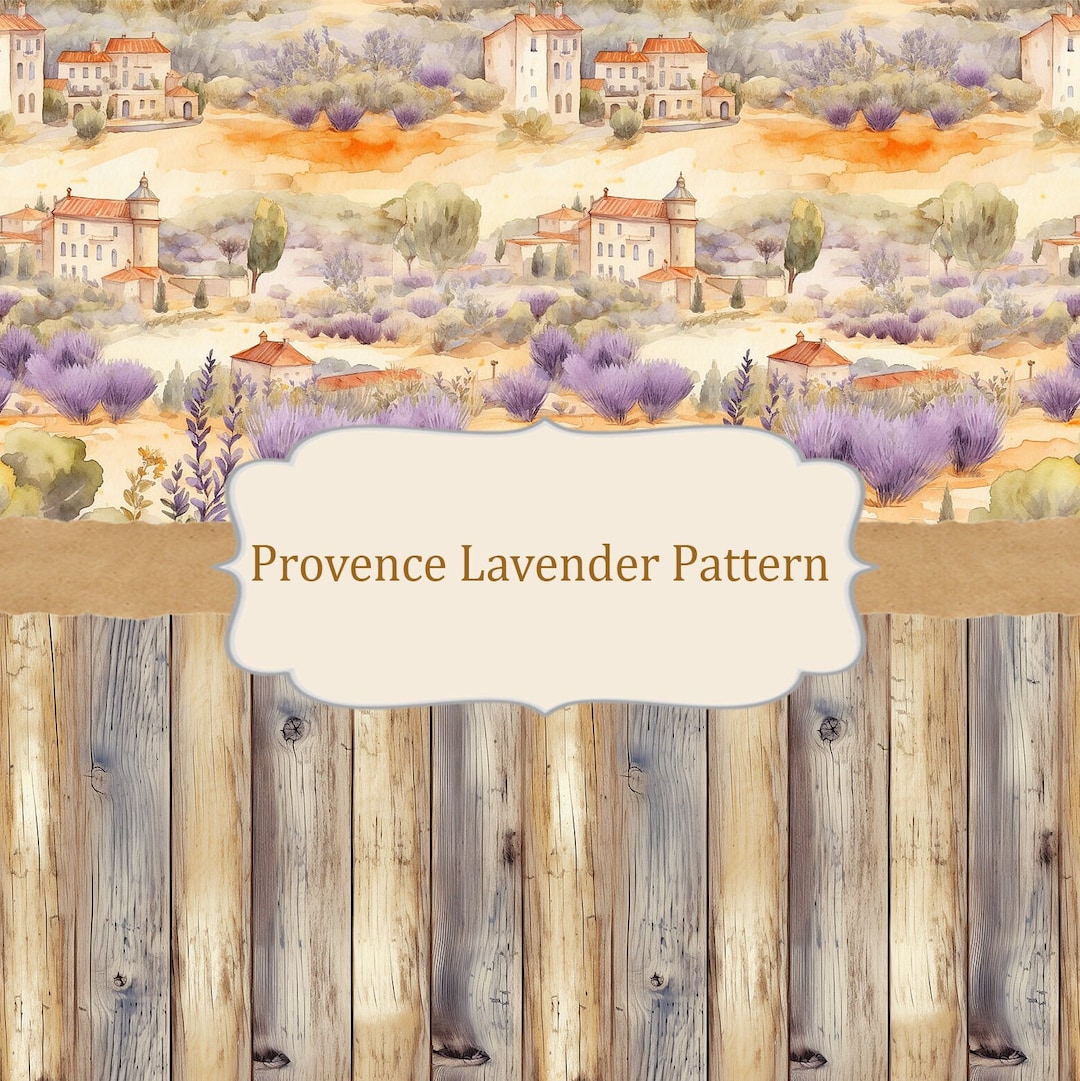 Provencal Pattern 20 Provence Digital Seamless Pattern PNG, Lavender Wooden Background ...
