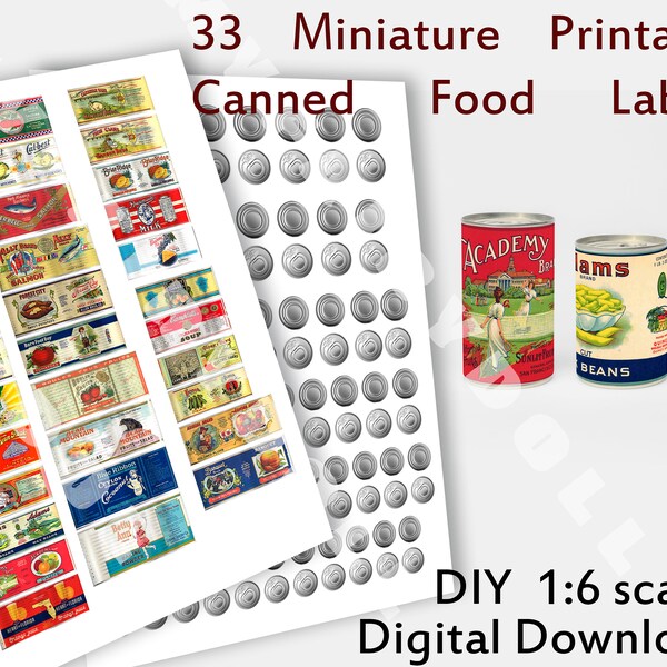 Canned Food - Etsy