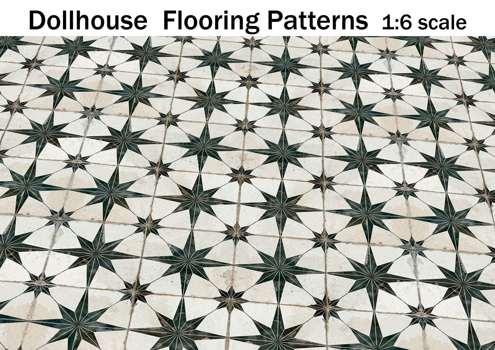 Printable Seamless Ceramic Tile Floor Dollhouse Flooring - Etsy
