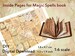 DIY 24 INSIDE PAGES for Miniature Magic Spells Book Cover 1:6 for Making Dollhouse Book, Printable Halloween vintage openable doll mini book 