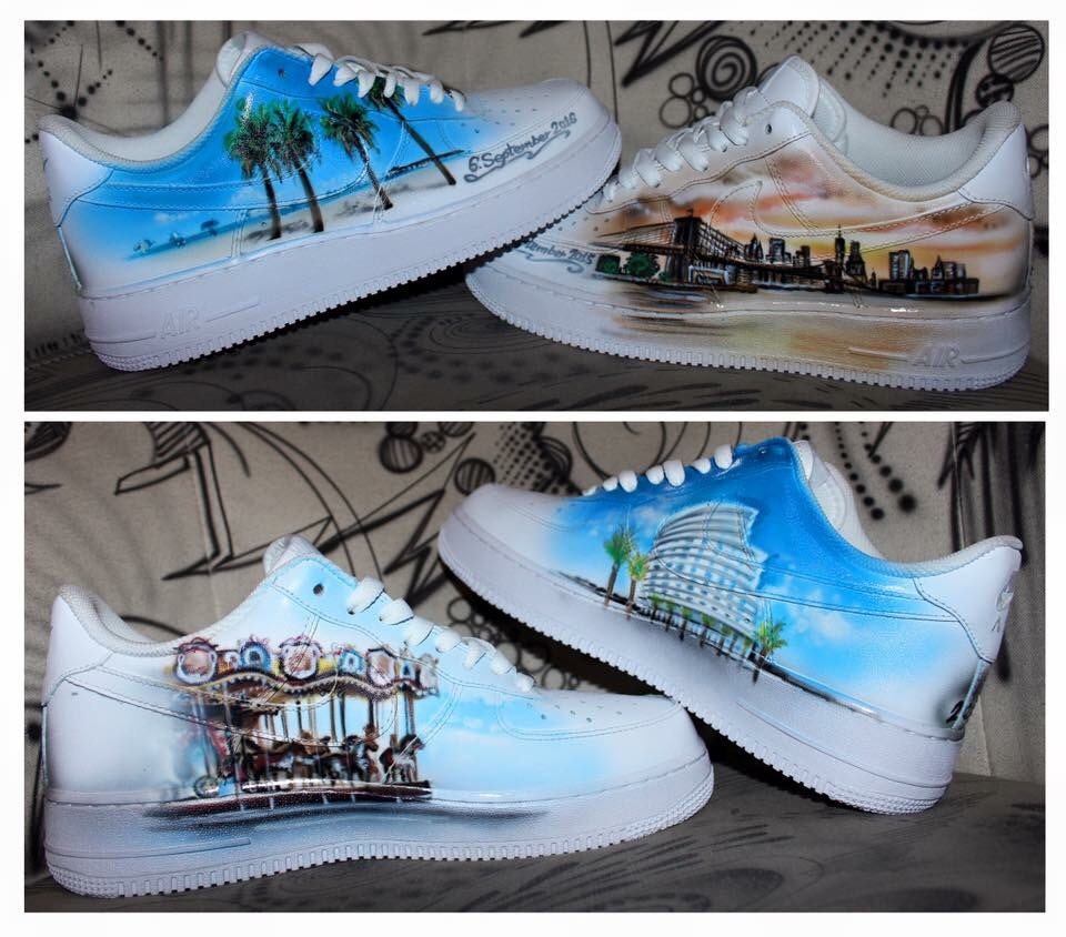 Custom Spray Paint Graffiti Lyfestyle Air Force 1s – Lyfestyle Clothing