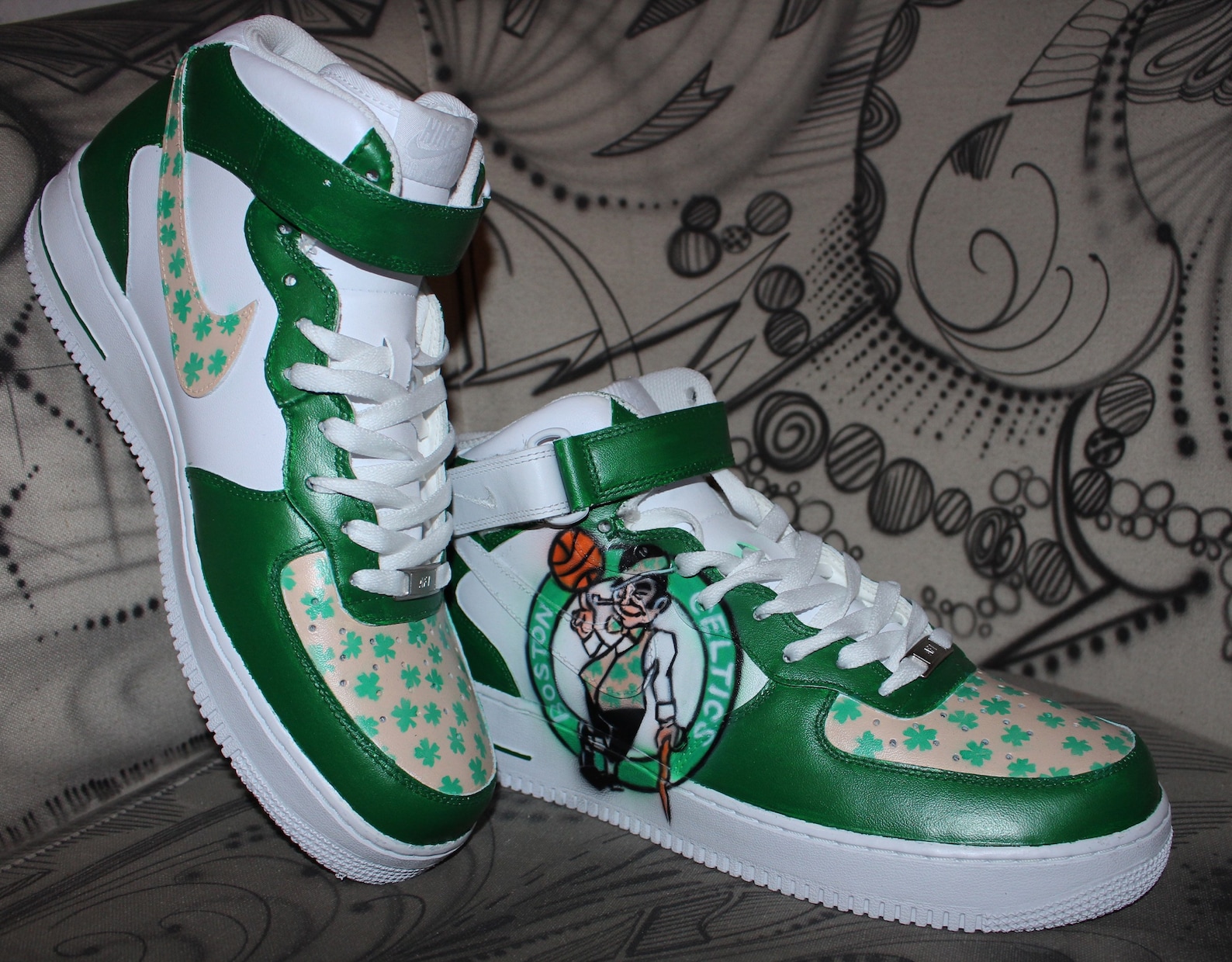 custom air brush shoes