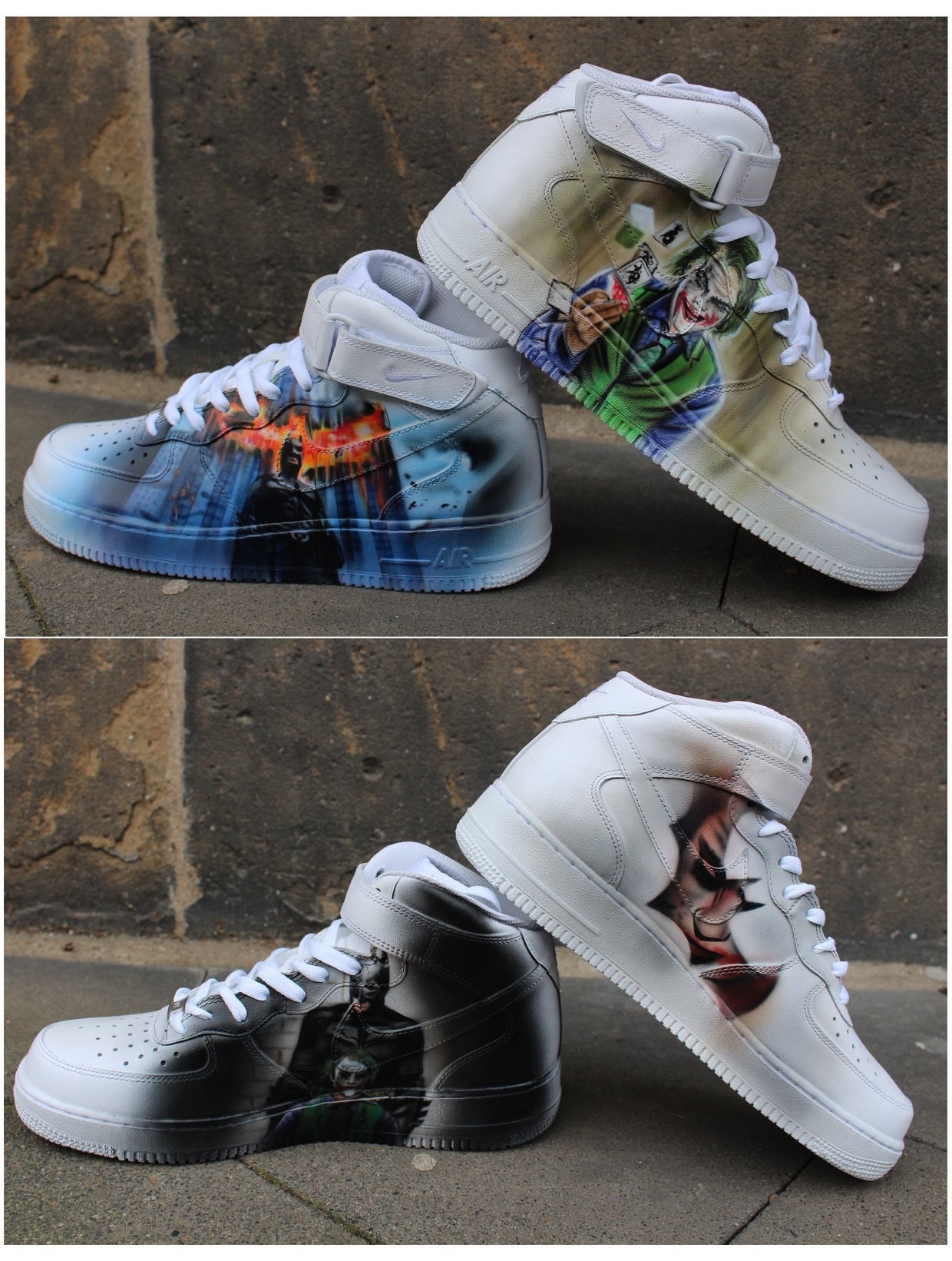 Custom Nike Air Force 1 With a Detailed Cartoon or Anime Theme