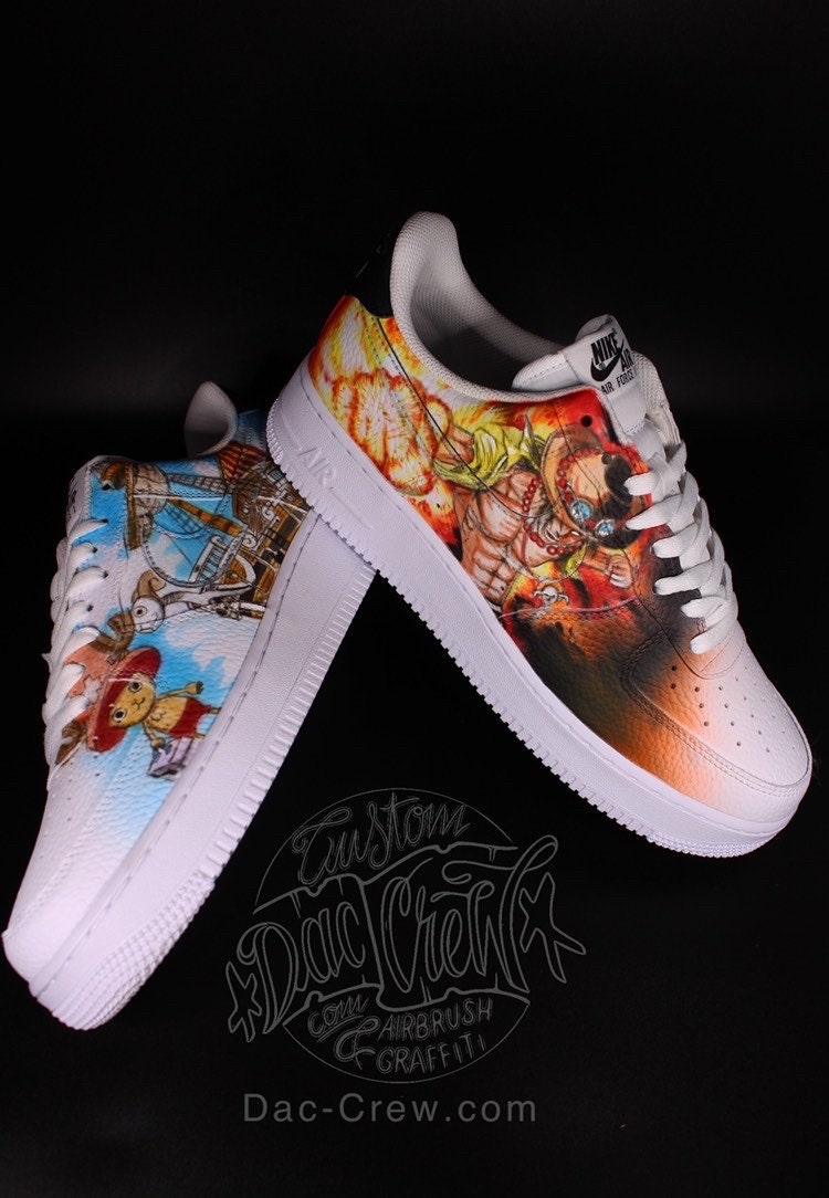 Nike Air Force 1 Airbrush Custom Graffiti Painted Shoes Art 