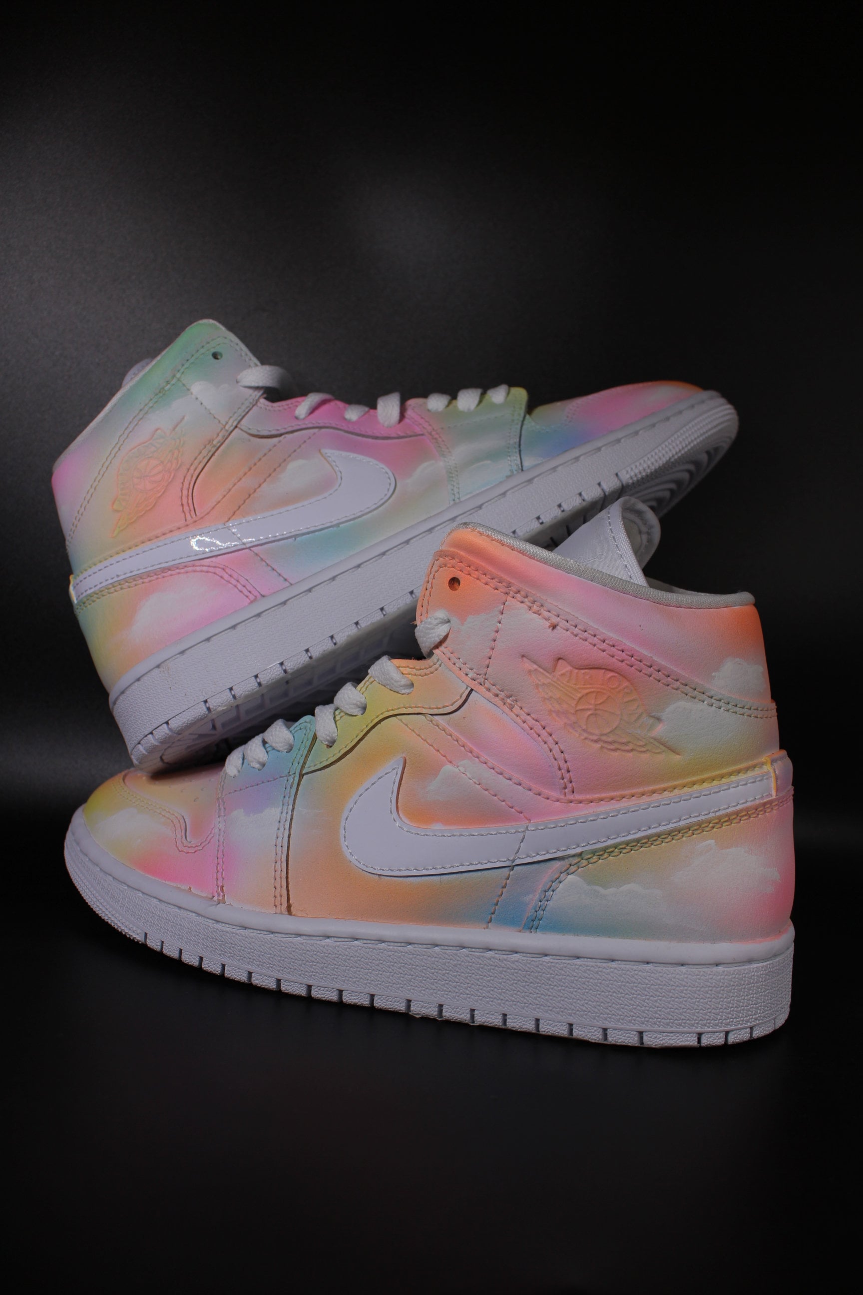 靴 Nike AJ1 Mid Flowdown Stureet Custom 受注受付中 STUREET NEW COLLAR “AJ1 MID INSPIRE SKETCH&DROP
