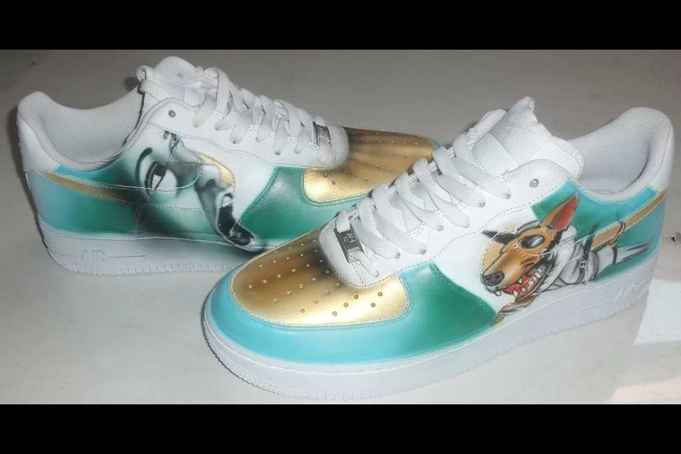 Nike Air Force 1 Airbrush Custom Graffiti Painted Shoes Art 