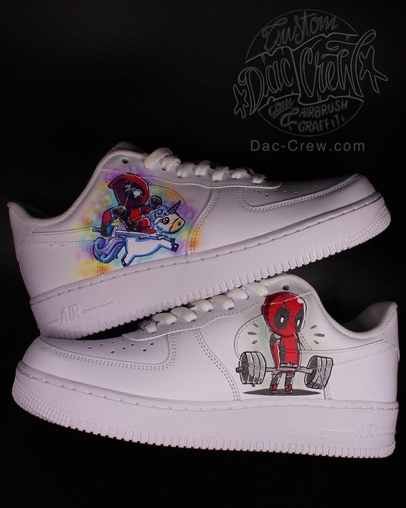 Sneakers  Womens Nike Air Force 1 Airbrush Custom Graffiti Painted Shoes  Art Style Hiphop Fashion