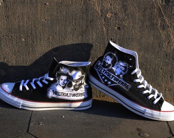 Airbrush converse allstar chucks bud spencer & terence hill handpainted art sneaker shoes schuhe UNIKAT