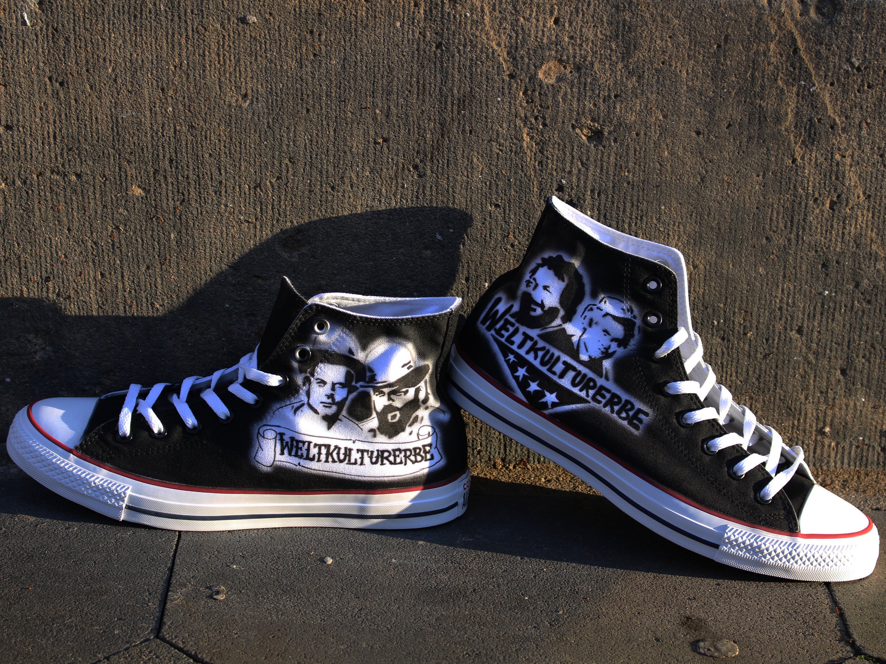 Airbrush Converse Allstar Chucks Bud Spencer & Terence Hill - Etsy Sweden