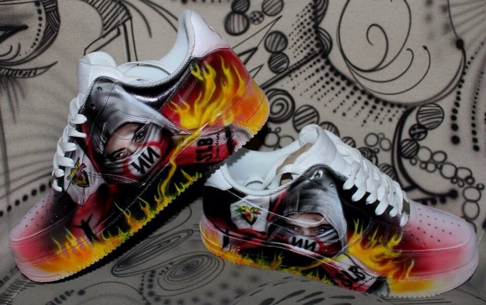 airbrushed nike air force 1