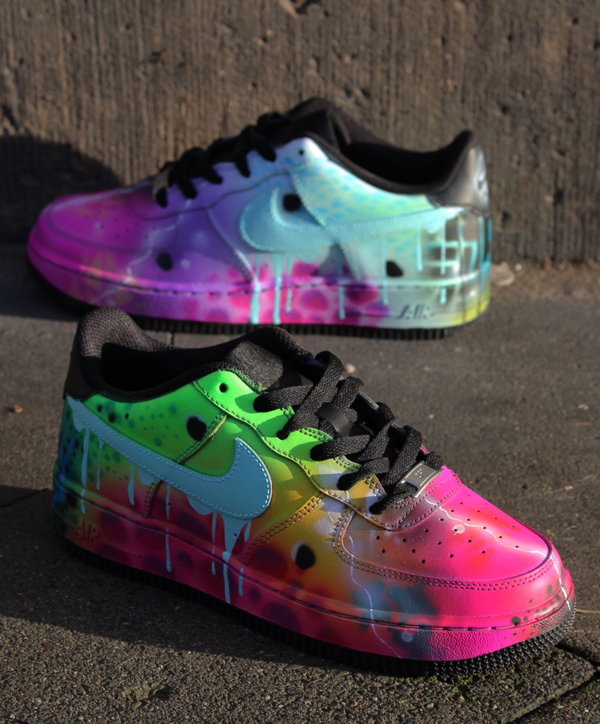 Nike Air Force 1 Airbrush Custom Graffiti Painted Shoes Art 