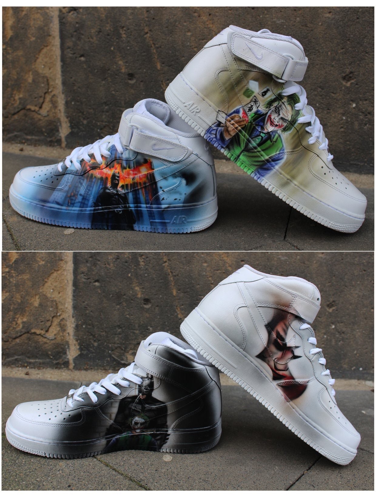 Nike, Shoes, Custom Airbrush Graffiti Afs