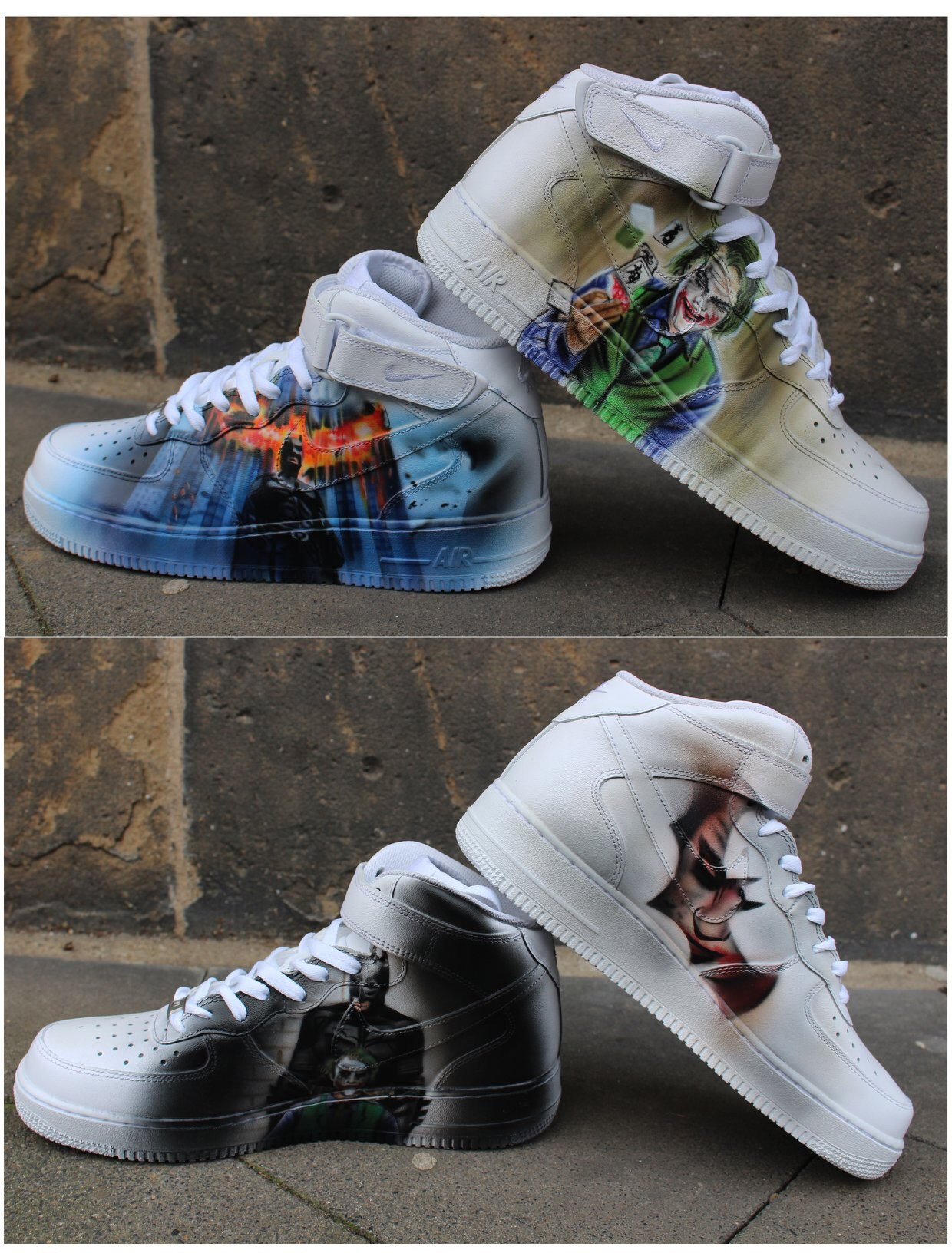 Nike Air Force 1 Airbrush Custom Graffiti Painted Shoes Art 