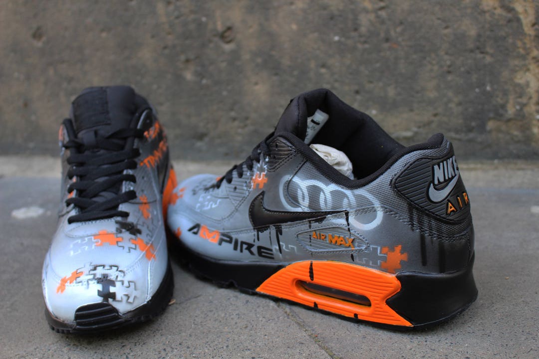 JackBoys Nike Air Max 90/1 Custom Hand Painted Shoes