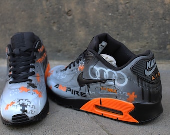 Op maat geschilderde Nike Air Max 90 Your individual - Etsy Nederland