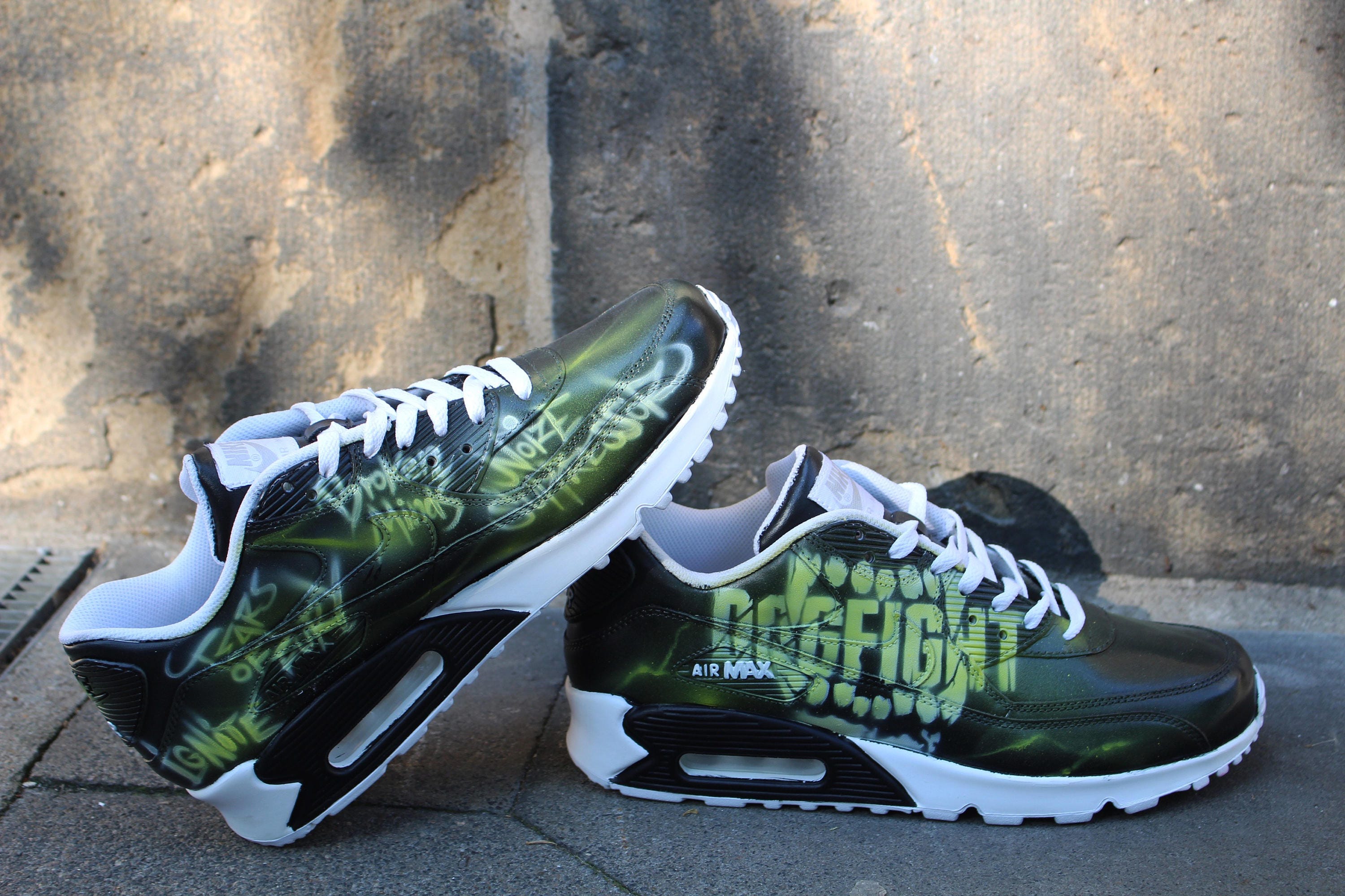 RipnDip Teddy Fresh Nike Air Max 90/1 Custom Hand Painted Shoes – HaveAir  Customs