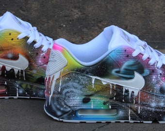 Custom Nike Air Max 90 Universe Drip Unique and handpainted Sneaker