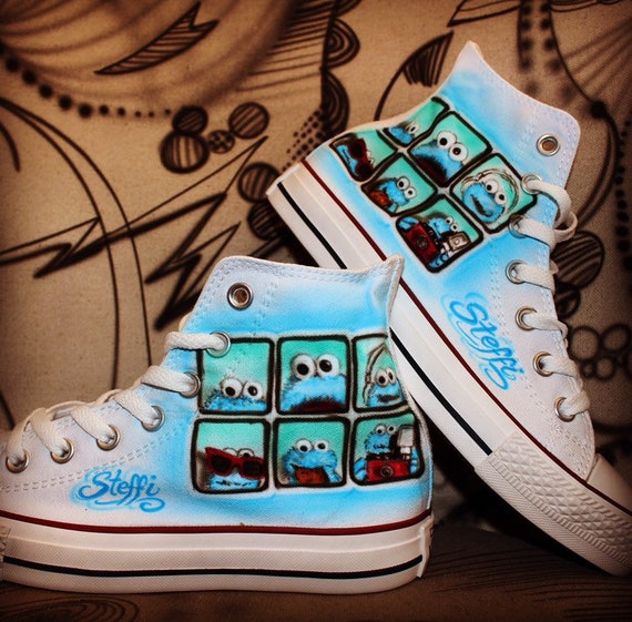 Handbemalte Airbrush Converse Chucks Allstars Custom Graffiti Etsy