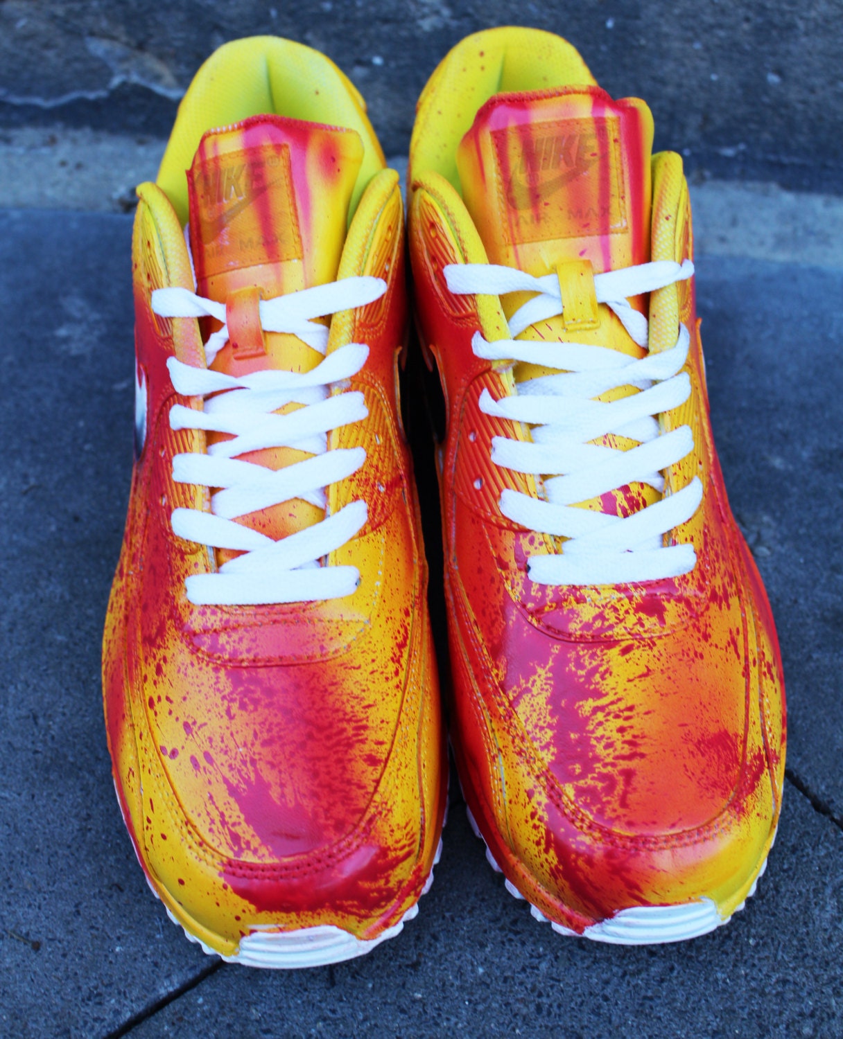 Custom Nike Air Max 90 Funky Galaxy Colors Graffiti Airbrush -  Norway