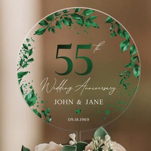 Emerald Green Anniversary Decoraties voor 55e Huwelijksfeest, 55 Emerald Years Banner Cake Topper Happy 55 Anniversary Photo Banner, Groene Hart Folie Ballon voor 55 Jaar Verjaardag Emerald Green Anniversary Decoraties voor 55e Huwelijksfeest, 55 Emerald Years Banner Cake Topper Happy 55 Anniversary Photo Banner, Groene Hart Folie Ballon voor 55 Jaar Verjaardag
