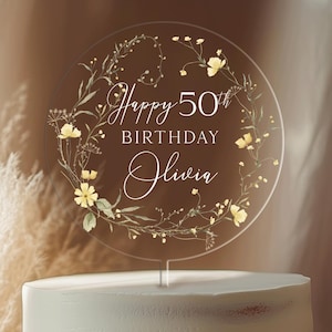 Happy Birthday Tortenstecker, Happy Birthday Cake Topper, Tortenstecker 30., 40. Geburtstag, Tortenstecker 30