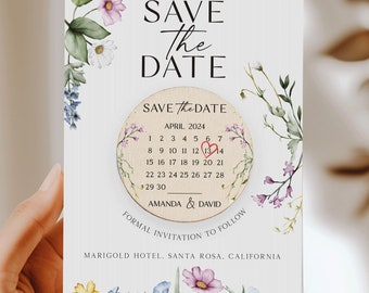Save the Date Magnet with Cards, Personalized Save the Date Cards, Wedding Magnets, Elegant Save the Date Invitations, Magnet Save the Dates