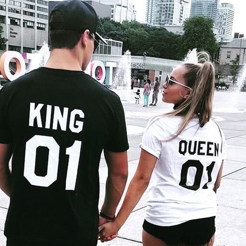 faldskærm Tarmfunktion bestøve King and Queen Shirts King 01 Queen 01 Couples T-shirt King | Etsy