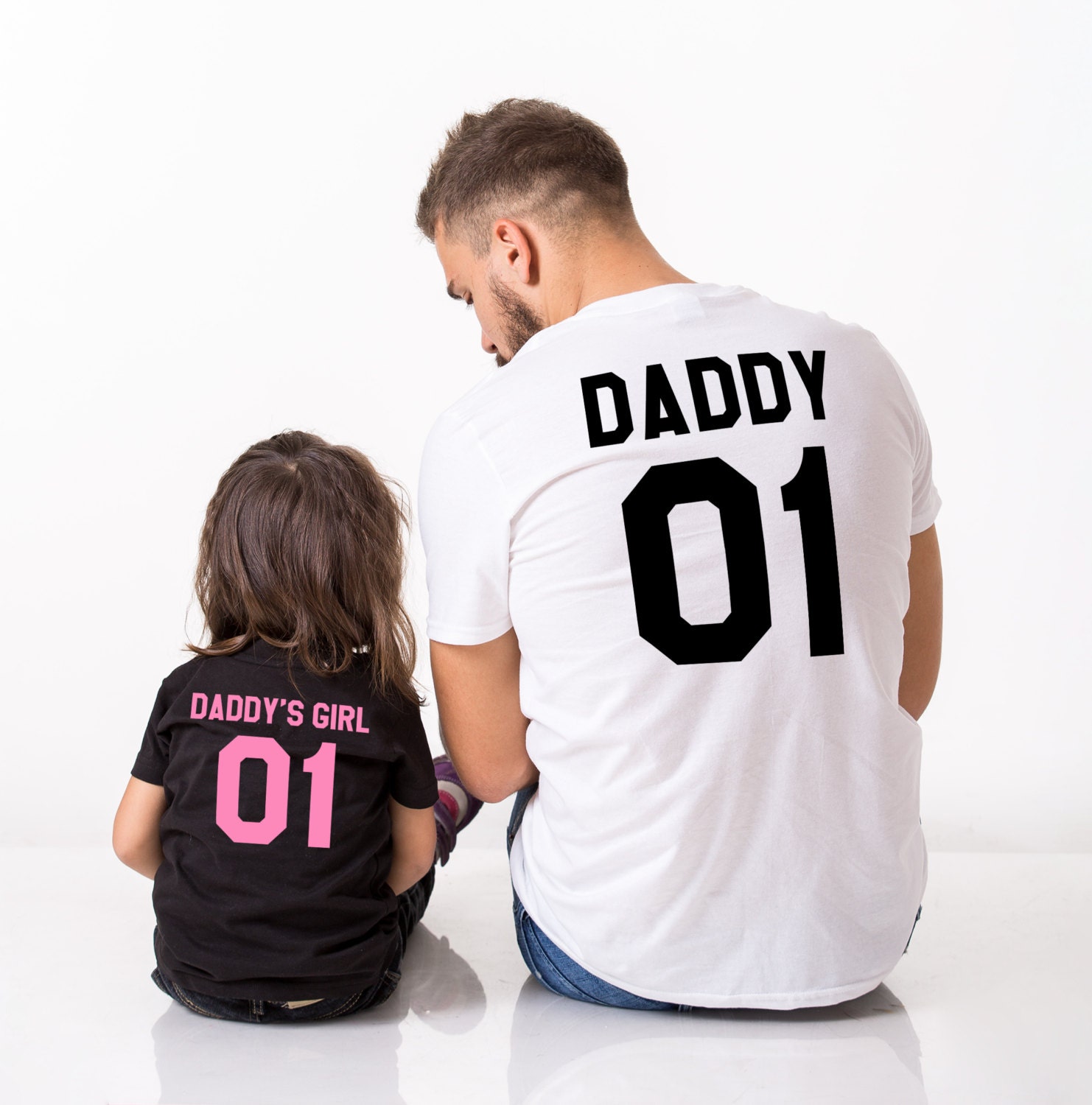 Matching T Shirts Dad and Son T Shirt Set Father and Daughter T Shirt Sets Daddy & Princess Established Daddy T-Shirt Twinning Set