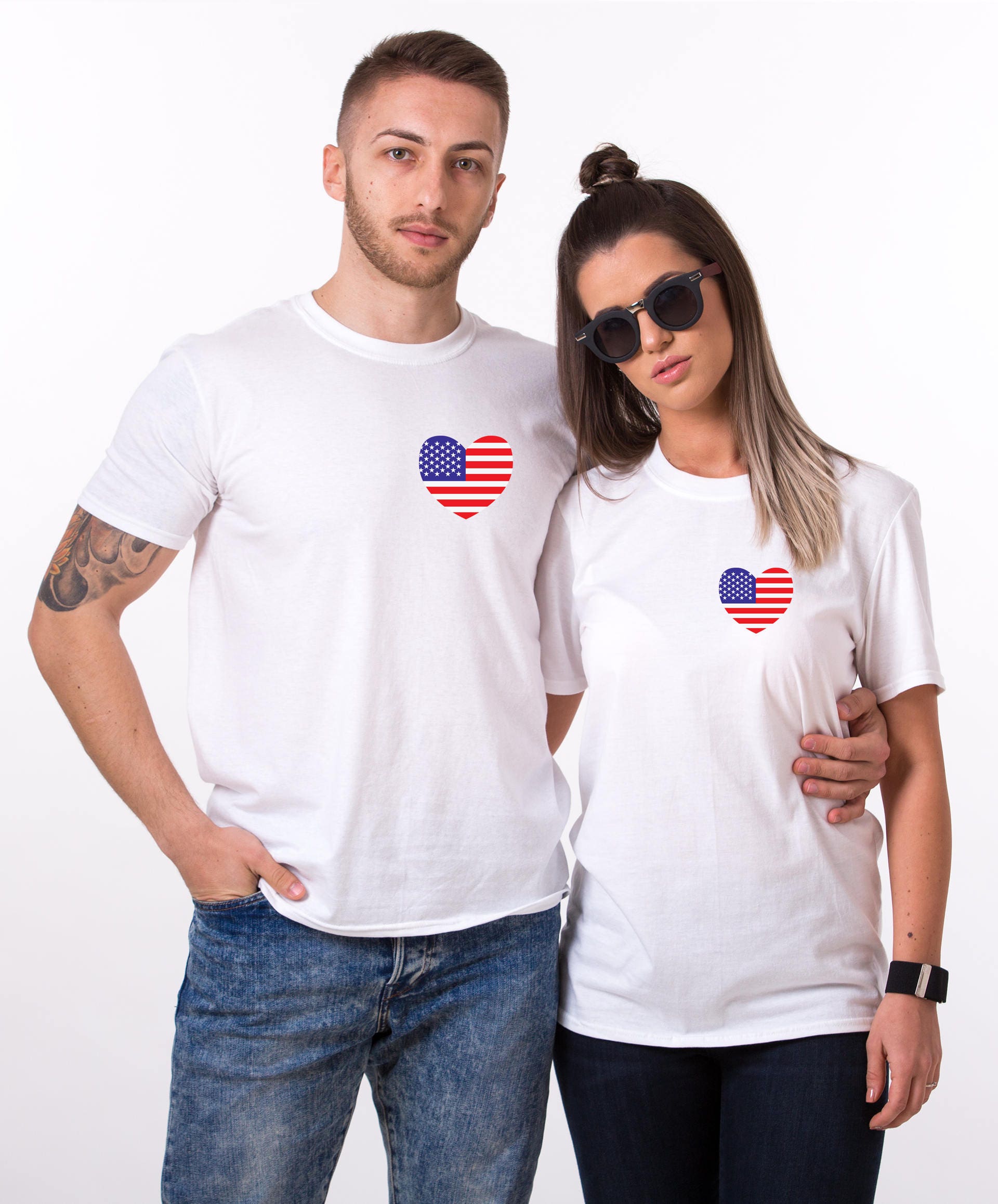 4th of july shirts for couples Clearance