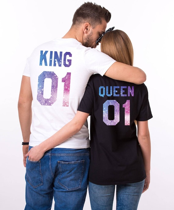 Hollywood liv Mundtlig King Queen T-shirts Galaxy Shirts Galaxy King Shirt Galaxy | Etsy