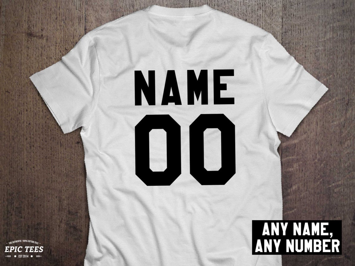 Custom Shirt Personalized Name Shirt Custom Numbers Shirt | Etsy