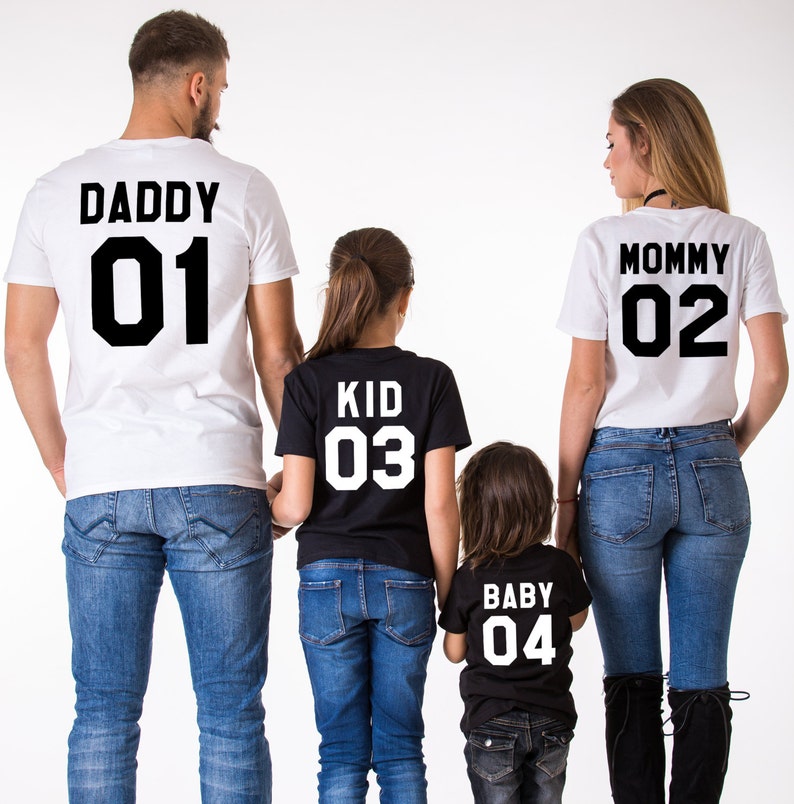 Mommy Daddy Baby 01 Father Mother Daughter Son T-shirts Mommy - Etsy