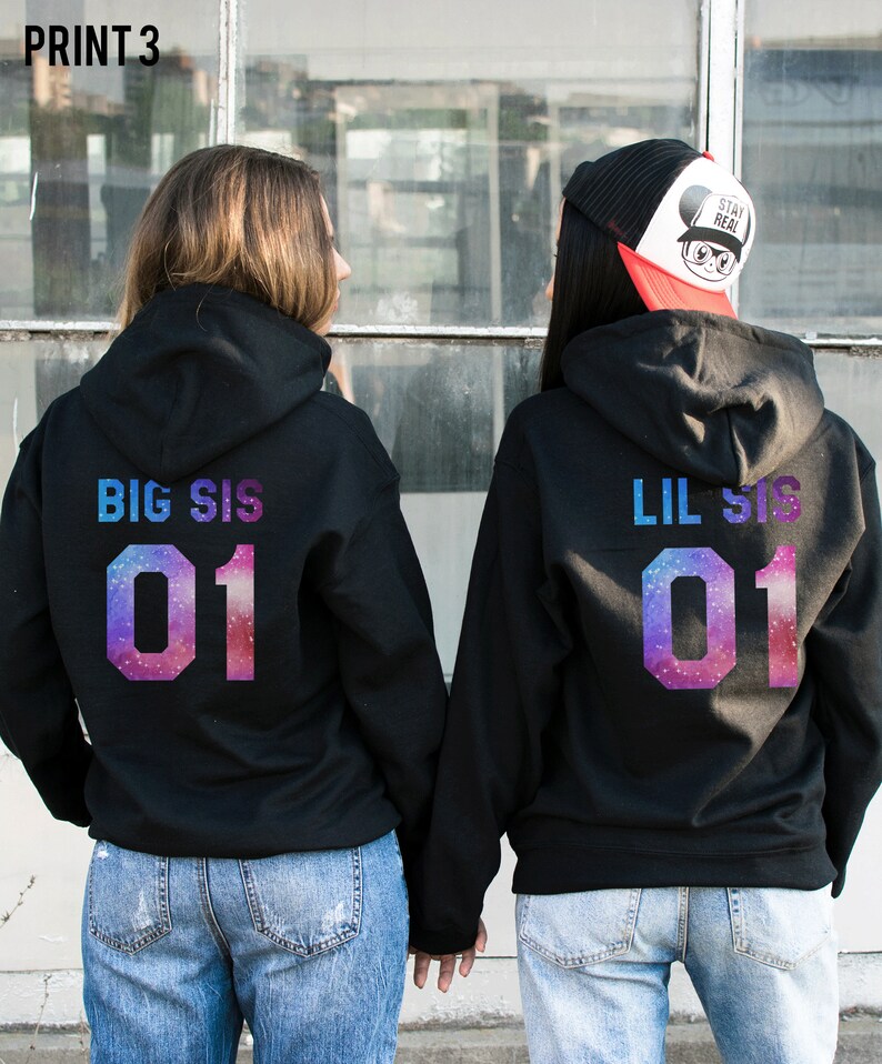 big sis lil sis hoodies