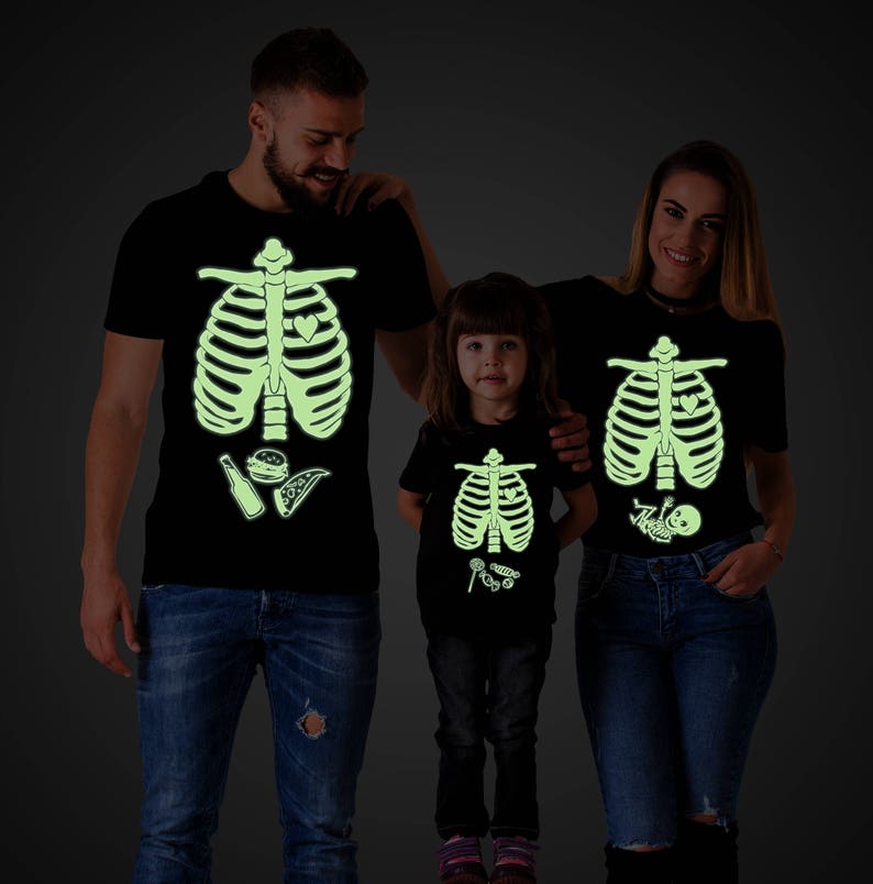 Glow in the dark shirt Glow in the dark clothing Halloween Etsy