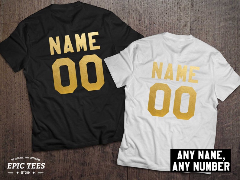 Custom Shirts Personalized Name Shirt Custom Numbers Shirt | Etsy