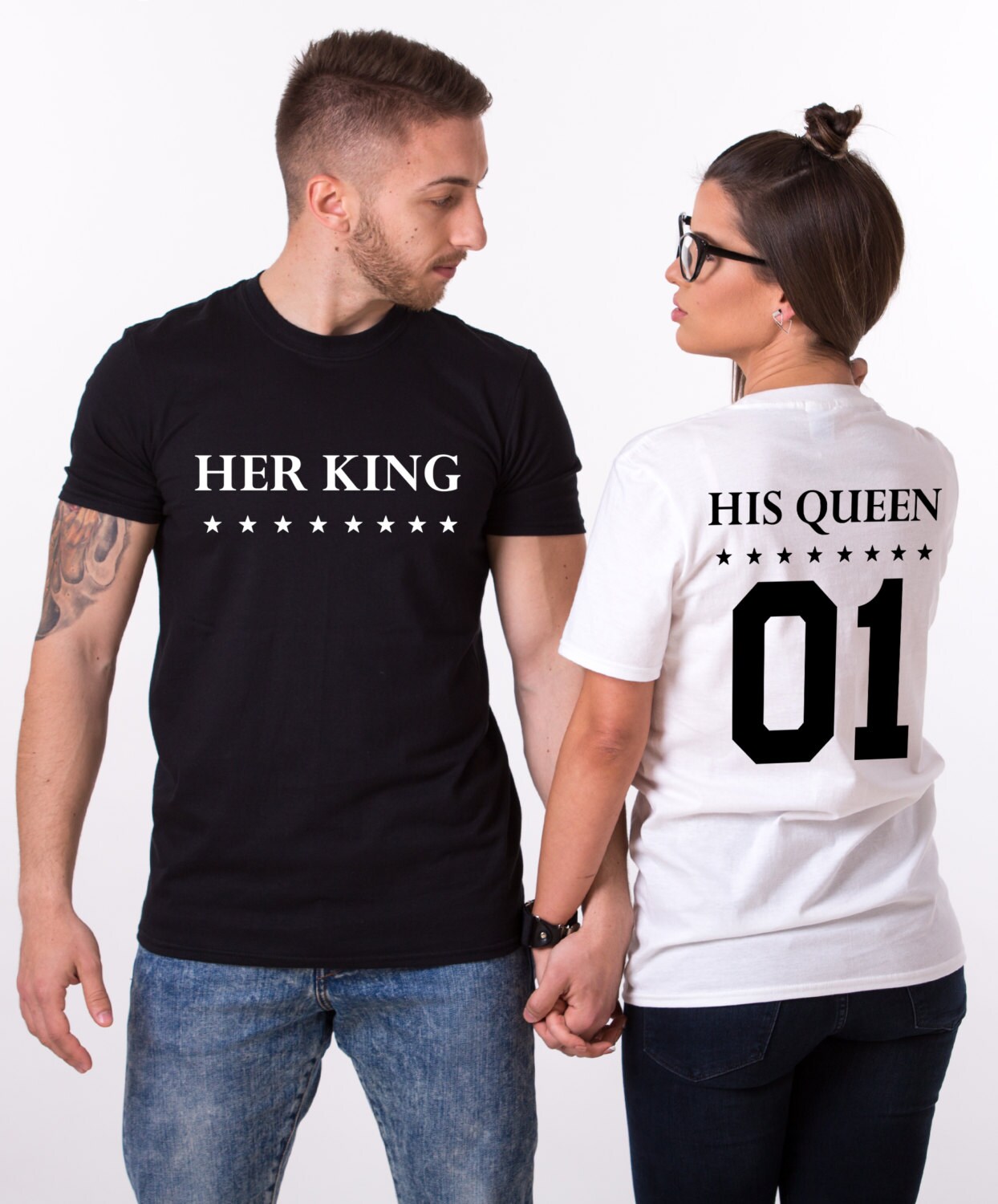 his queen and her king moletom com capuzs