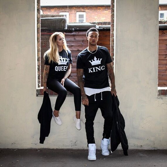 King Queen Couples Shirts King And Queen Couples Shirt King Etsy