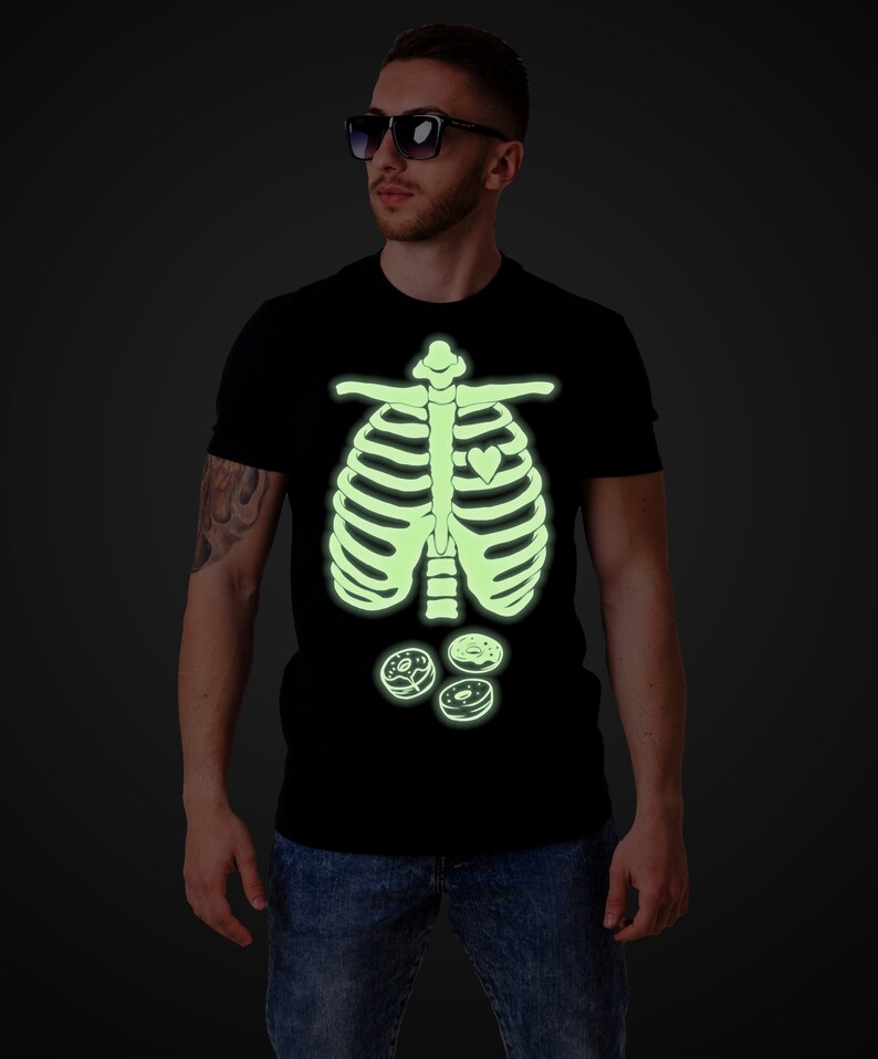 Glow in the dark Halloween maternity shirts Matching Etsy