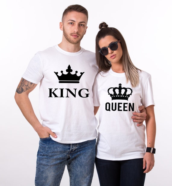 Couples Matching Shirts King and Queen 