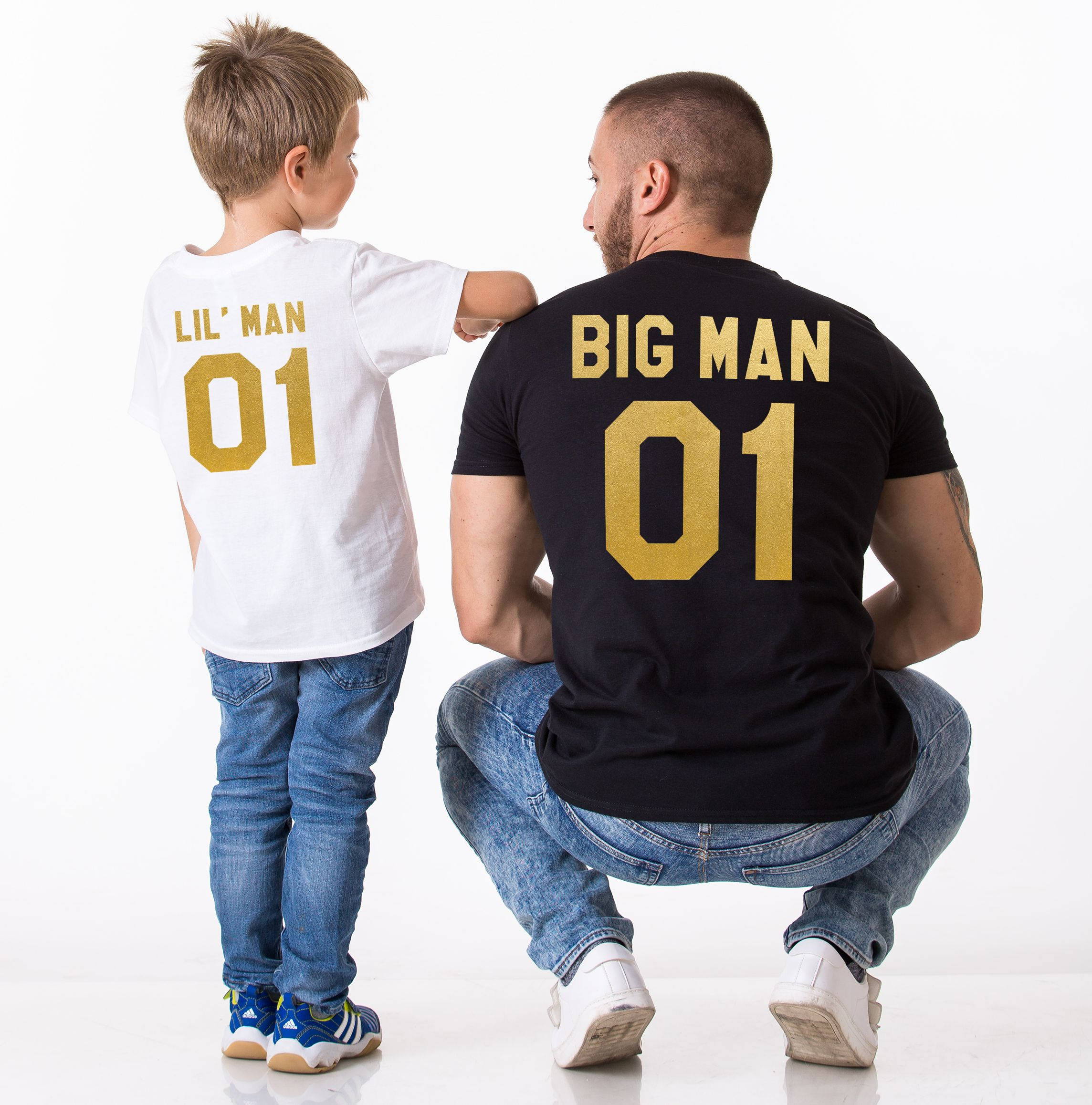 Father Son Matching Shirts Father and Son Shirts Big Man Lil Etsy — free download