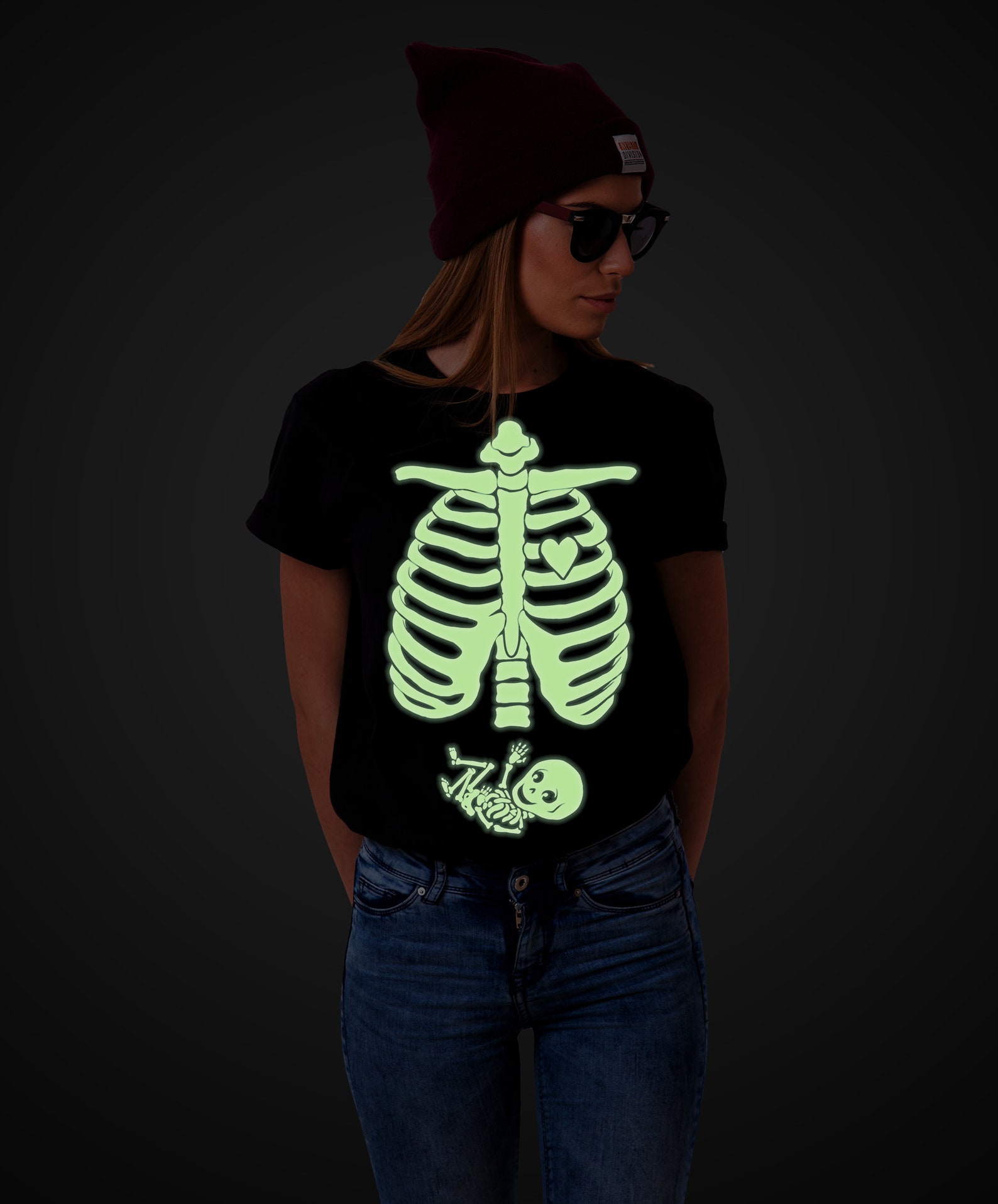 Glow in the Dark Shirt Glow in the Dark Clothing Halloween | Etsy