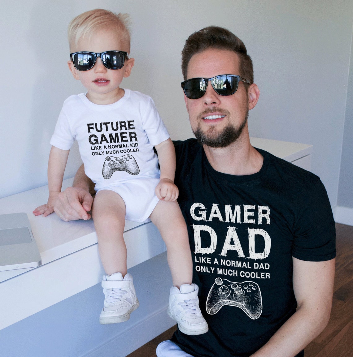 Gamer Dad Gift Funny Father's Day Shirts Gamer Dad Etsy