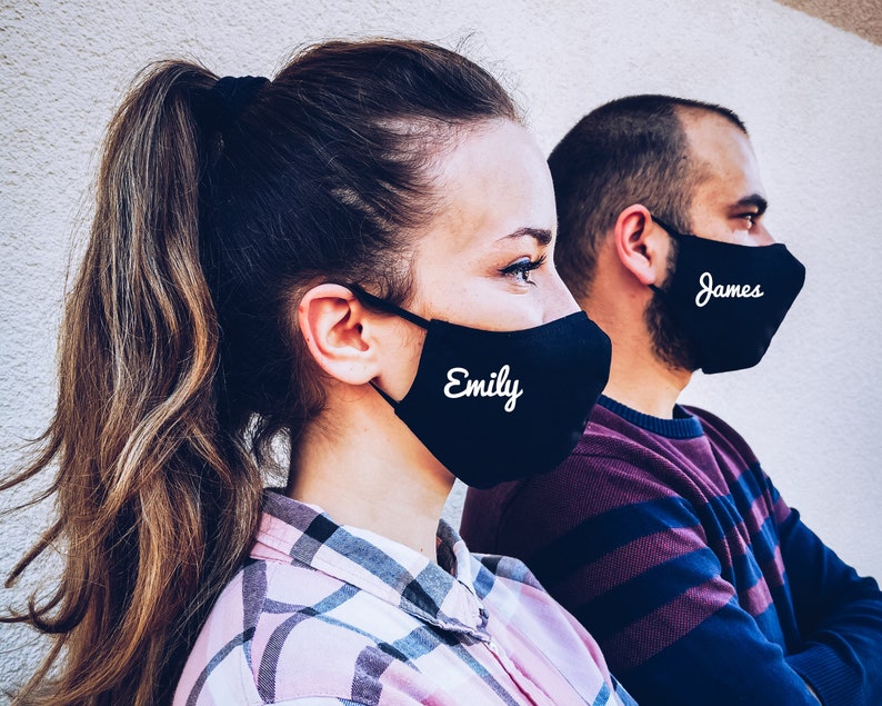 Face Mask Custom Name Reusable Mask Washable Mask 100 Etsy