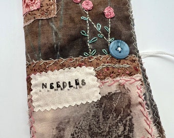 Handmade Needle Case - slow stitched