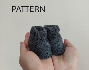 Knit Baby Boots Pattern